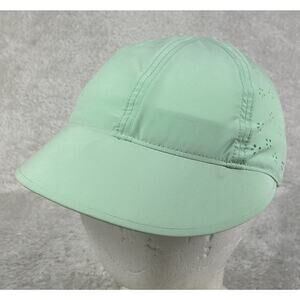 Lululemon Womens Floral Cutout Green Adjustable Casual Hat Performance One Size